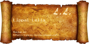 Lippai Leila névjegykártya